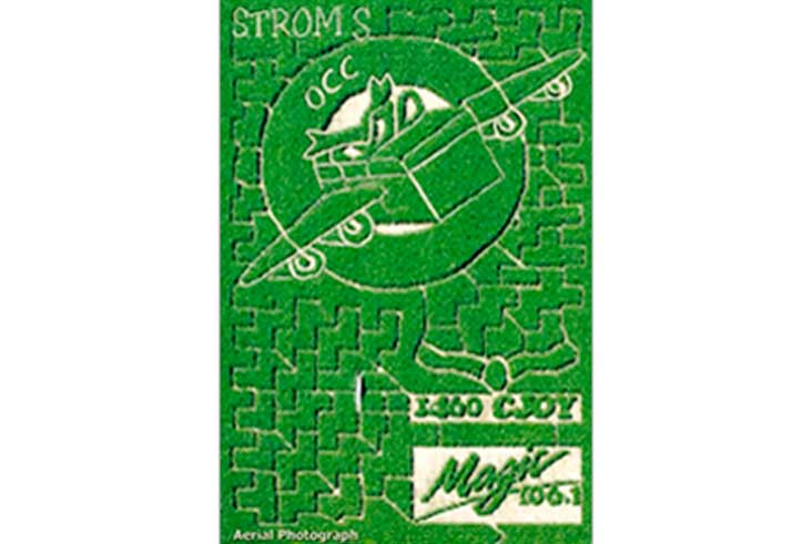 Aerial View of the 2006 Operation Christmas Child Maze design at Strom's Farm.