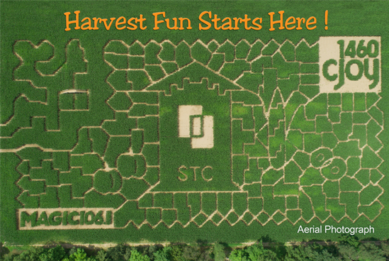 Aerial View of the 2021 Stonehenge Therapeutic Community at Strom's Farm.