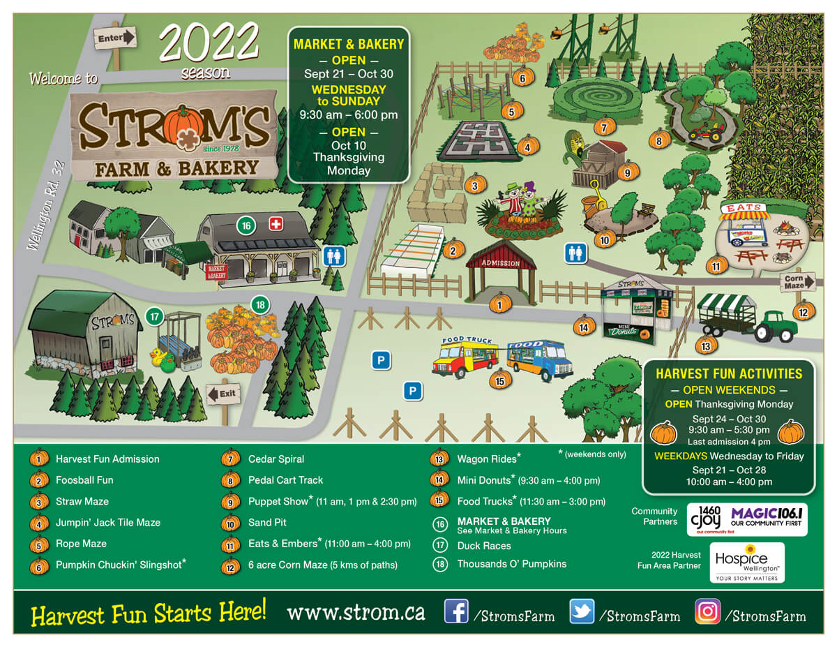 2022 Stroms Farm Map