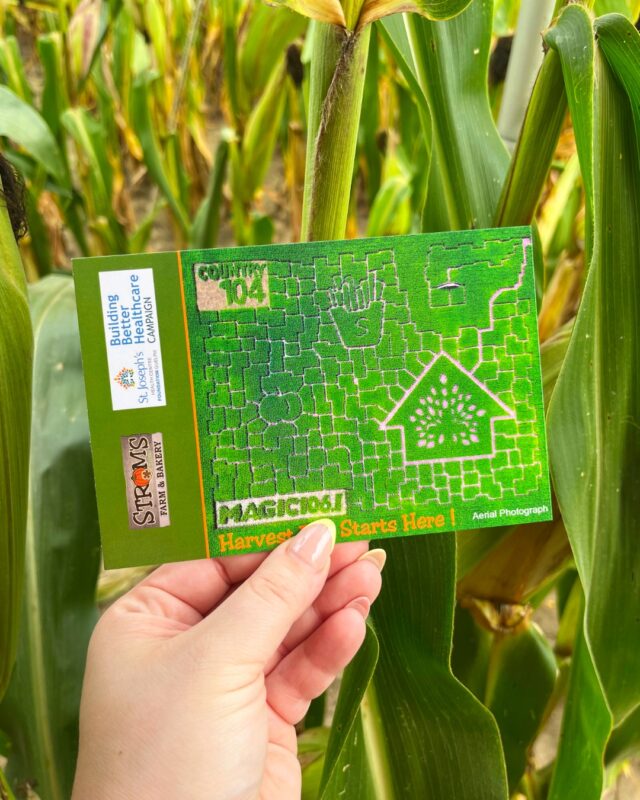 Did you know our corn maze is charity-themed? 🤩 Every year since 2005, we have picked a local organization to partner with! 

This year, we are partnering with @stjoesguelph to support the Ontario Autism Program. 

We also have the privilege of working with @magic106.1 and @country.104 to promote these worthy causes!